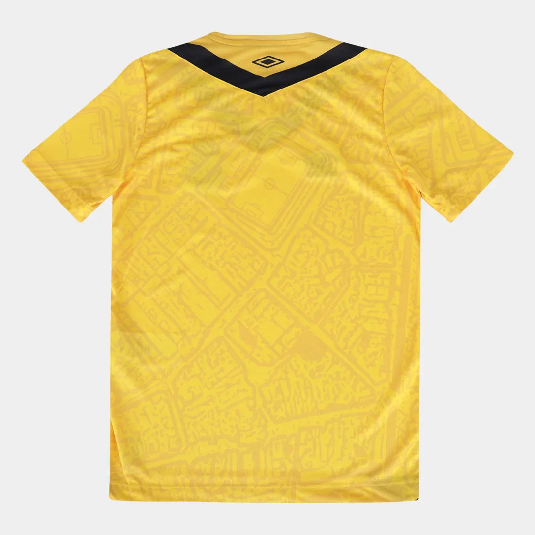 Camisa Santos Infantil III 2024 s/n° Torcedor Umbro - Amarelo+Preto
