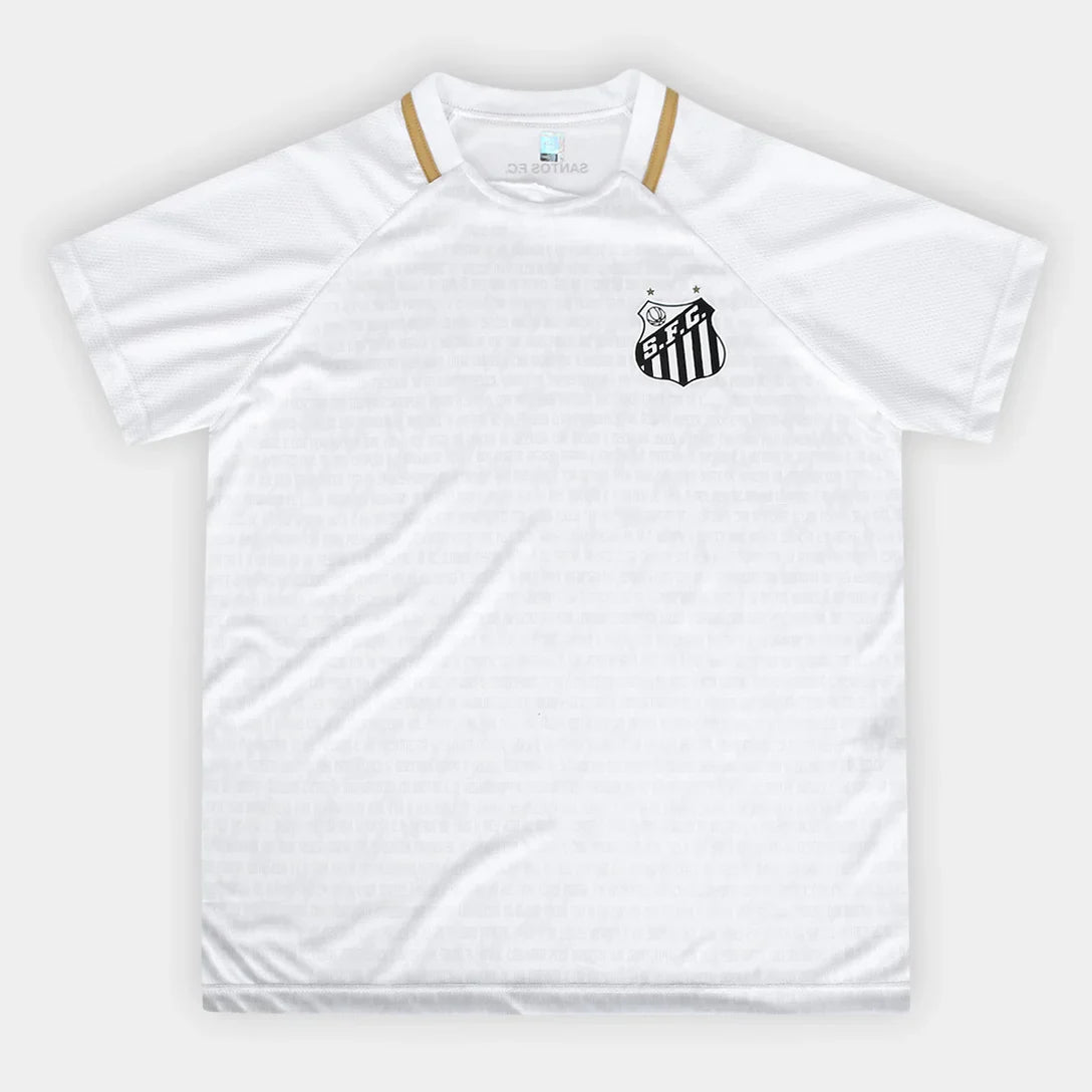 Camisa Santos Braziline Manto Feminina - Branco